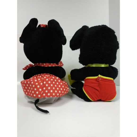 Mickey & Minnie Mouse Set Plush Animal 13" Toy Walt Disney World Disneyland Doll - Picture 2 of 12